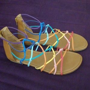 Rainbow sandals